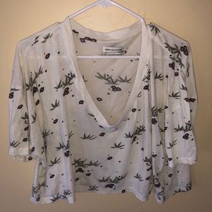 Urban Outfitters patterned crop top